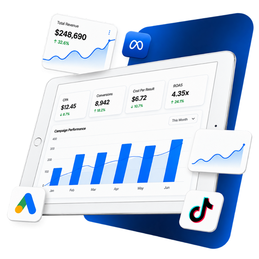 Performance marketing illustration